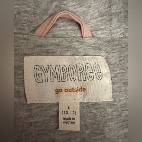 GYMBOREE Girls Mauve Pink Zip Up Hoodie Jacket Sz L 10/12 - Picture 7 of 8